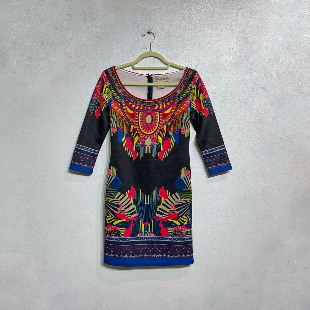 Flying Tomato Black Mini Bodycon Dress Sz M - Picture 2 of 12